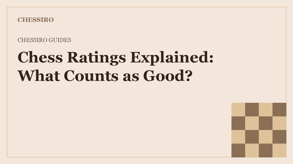 Chess ratings explained guide by Chessiro